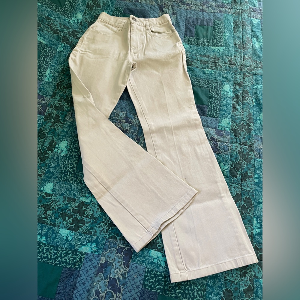 Lee Cream Flare Leg, High Waist Jeans Girls Size 10 Slim